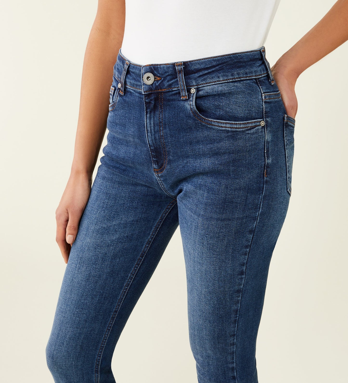 Steph Blue Denim Straight Leg Jeans