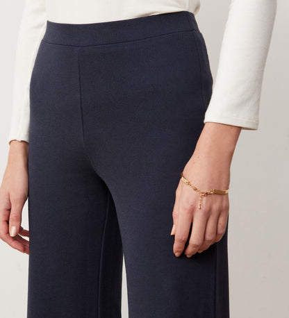 Reyna Navy Ponte Jersey Trouser