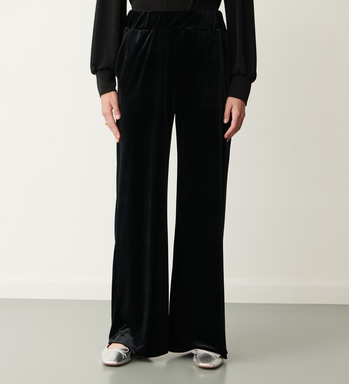 Zadie Black Velvet Trouser