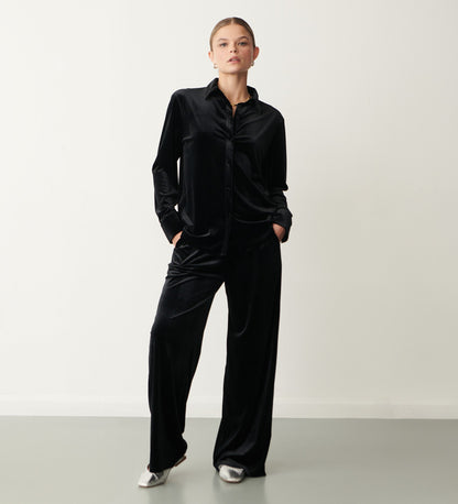 Zadie Black Velvet Trouser