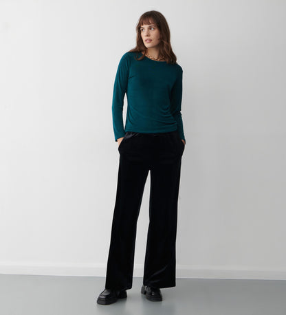 Zadie Black Velvet Trouser