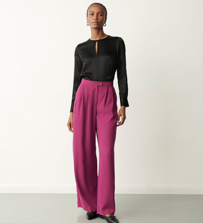 Jeanne Pink Wide Leg Trouser