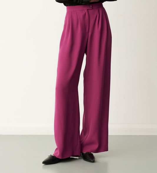 Jeanne Pink Wide Leg Trouser