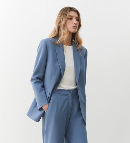 Kaden Blue Wide Leg Trouser