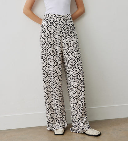 Nat Ivory Tile Trouser