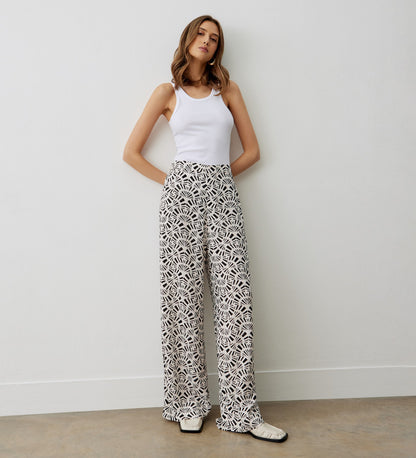 Nat Ivory Tile Trouser