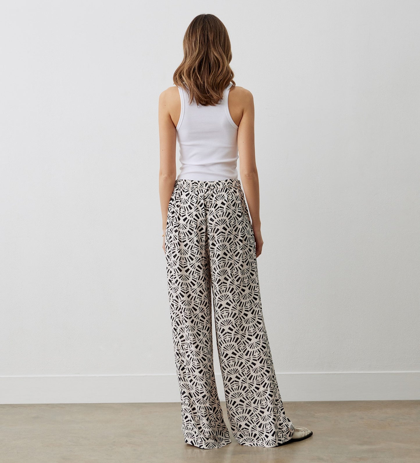 Nat Ivory Tile Trouser