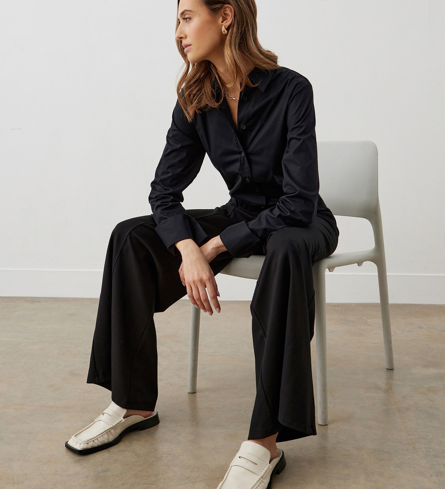 Matilda Black Ponte Jersey Trousers