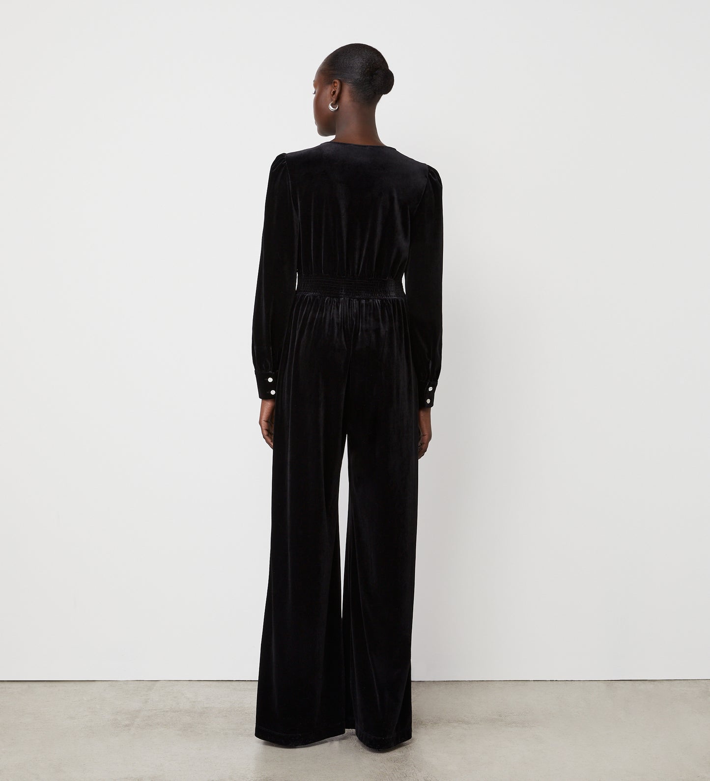 Posie Black Velvet Jumpsuit