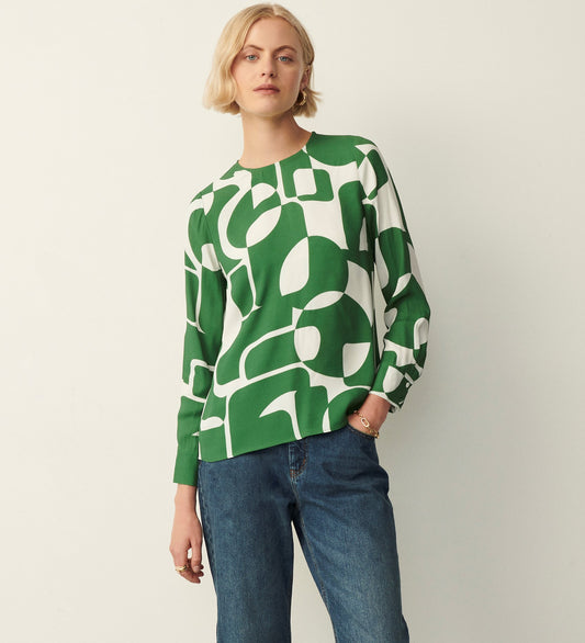 Maddison Green Geo Blouse