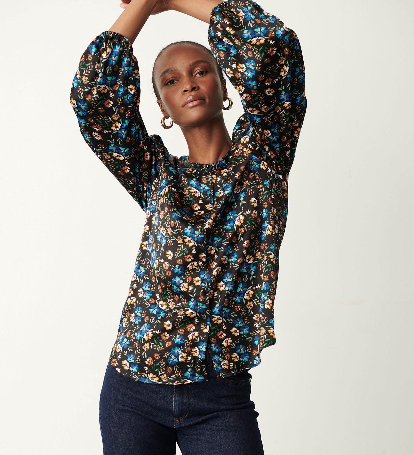 Lena Ditsy Floral Blouse