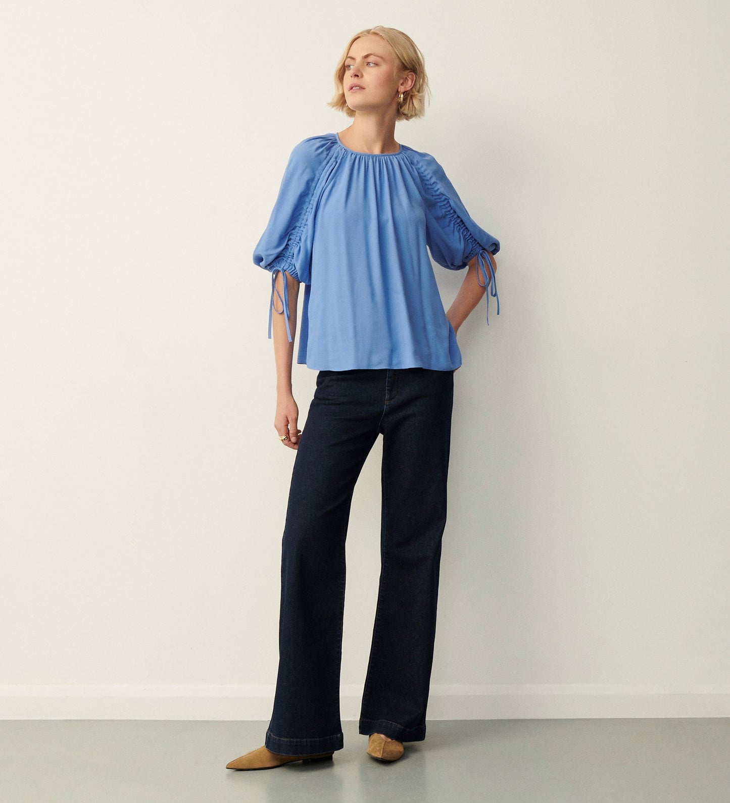 Lucy Light Blue Blouse