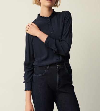 Megan Navy Blouse