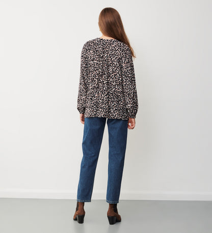 Martha Leopard Specks Blouse