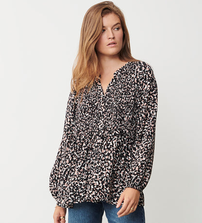 Martha Leopard Specks Blouse