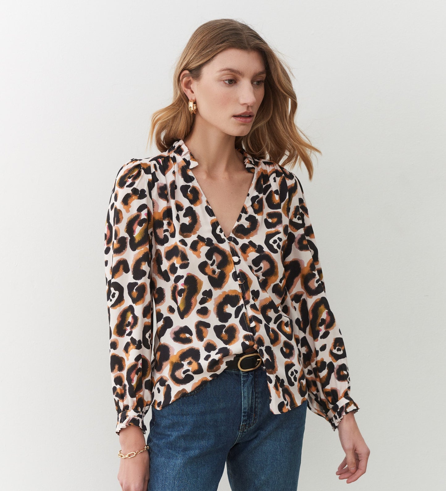 Maisie Leopard Print Blouse