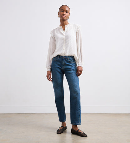 Lelani Ivory Chiffon Blouse