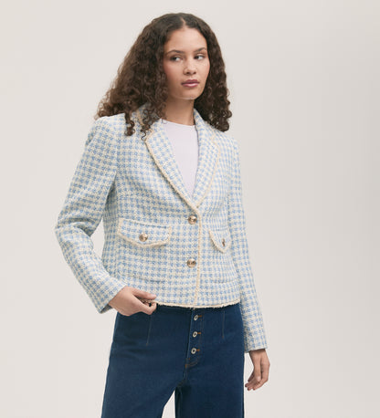 Rochelle Blue Tweed Jacket