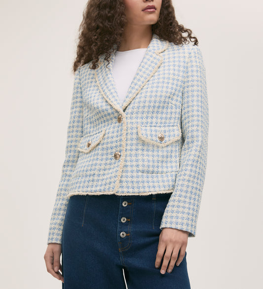 Rochelle Blue Tweed Jacket