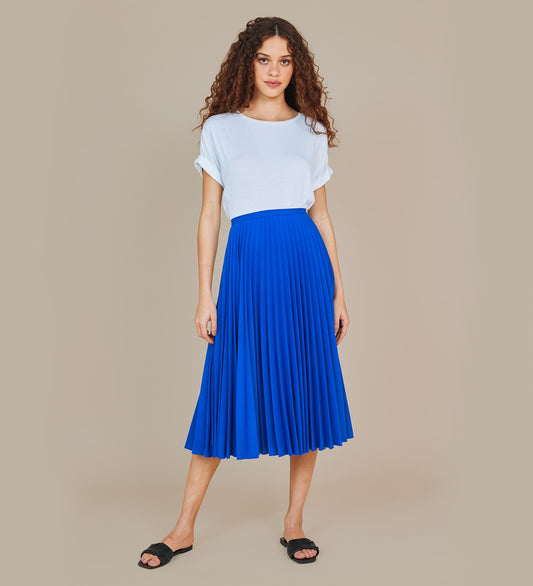 Lottie Blue Midi Skirt