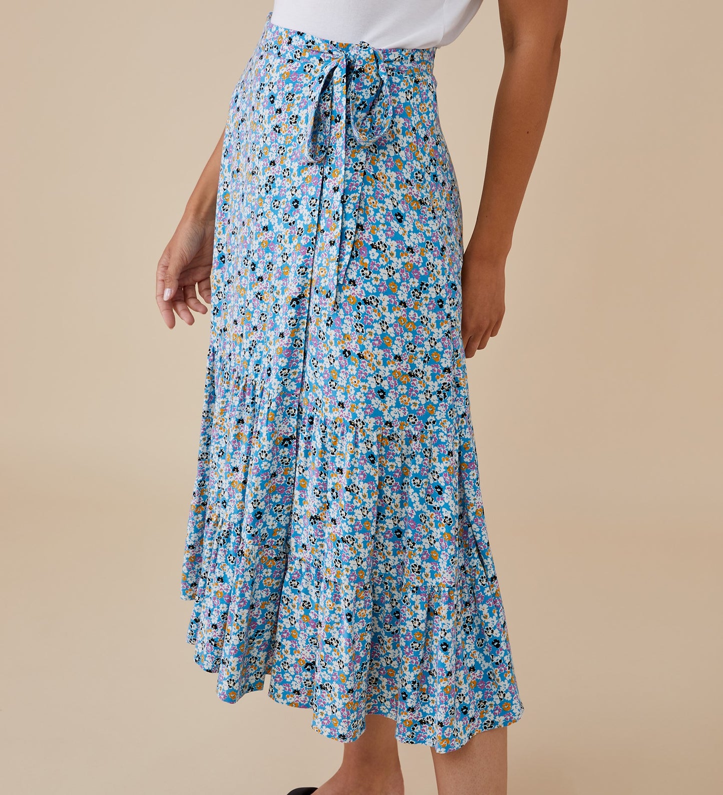 Makayla Blue Ditsy Skirt