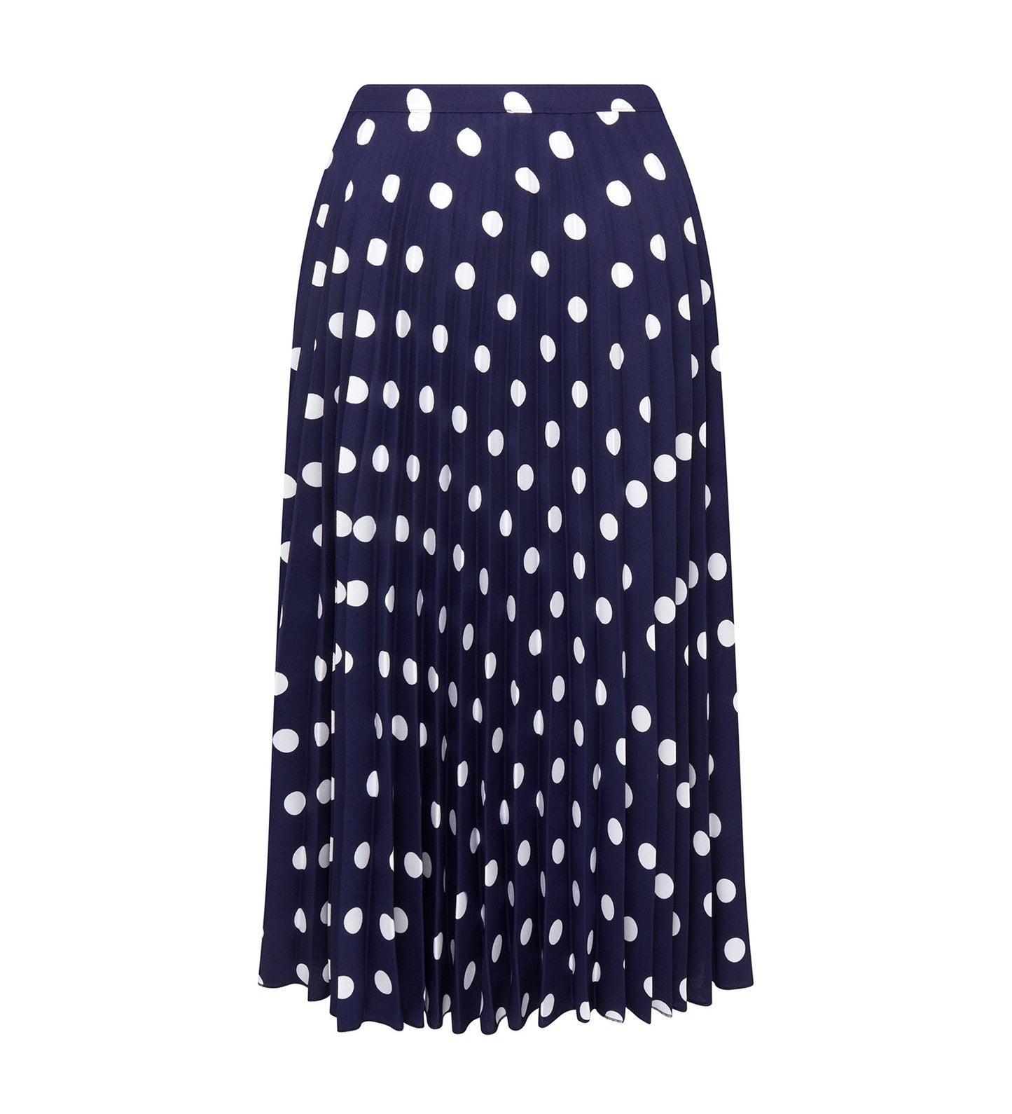 Lottie Navy Spot Chiffon Skirt