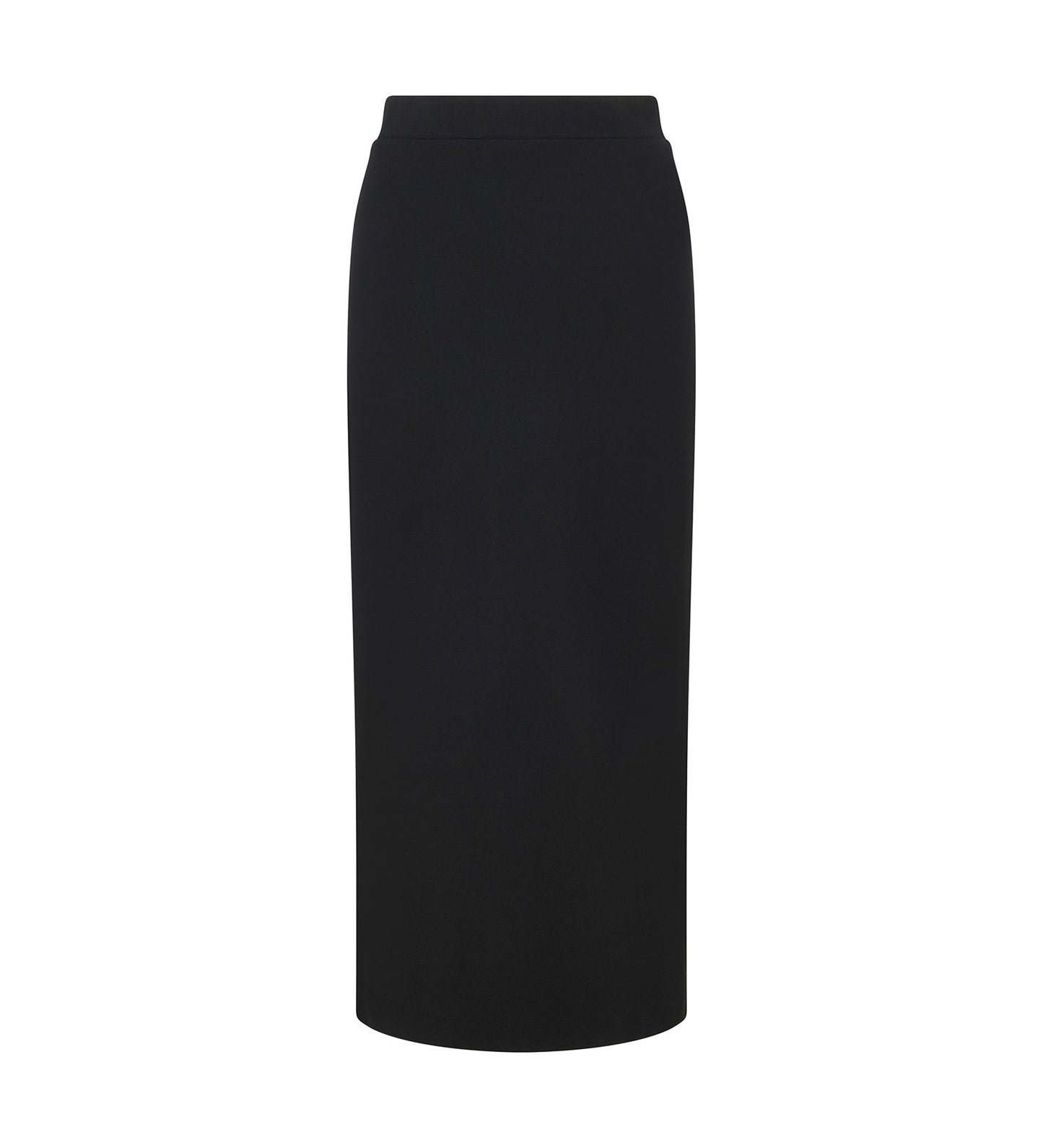 Ives Black Ponte Jersey Midi Skirt