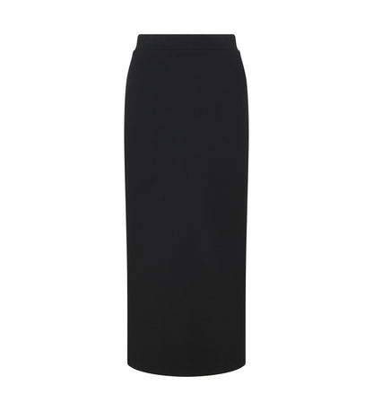 Ives Black Ponte Jersey Midi Skirt