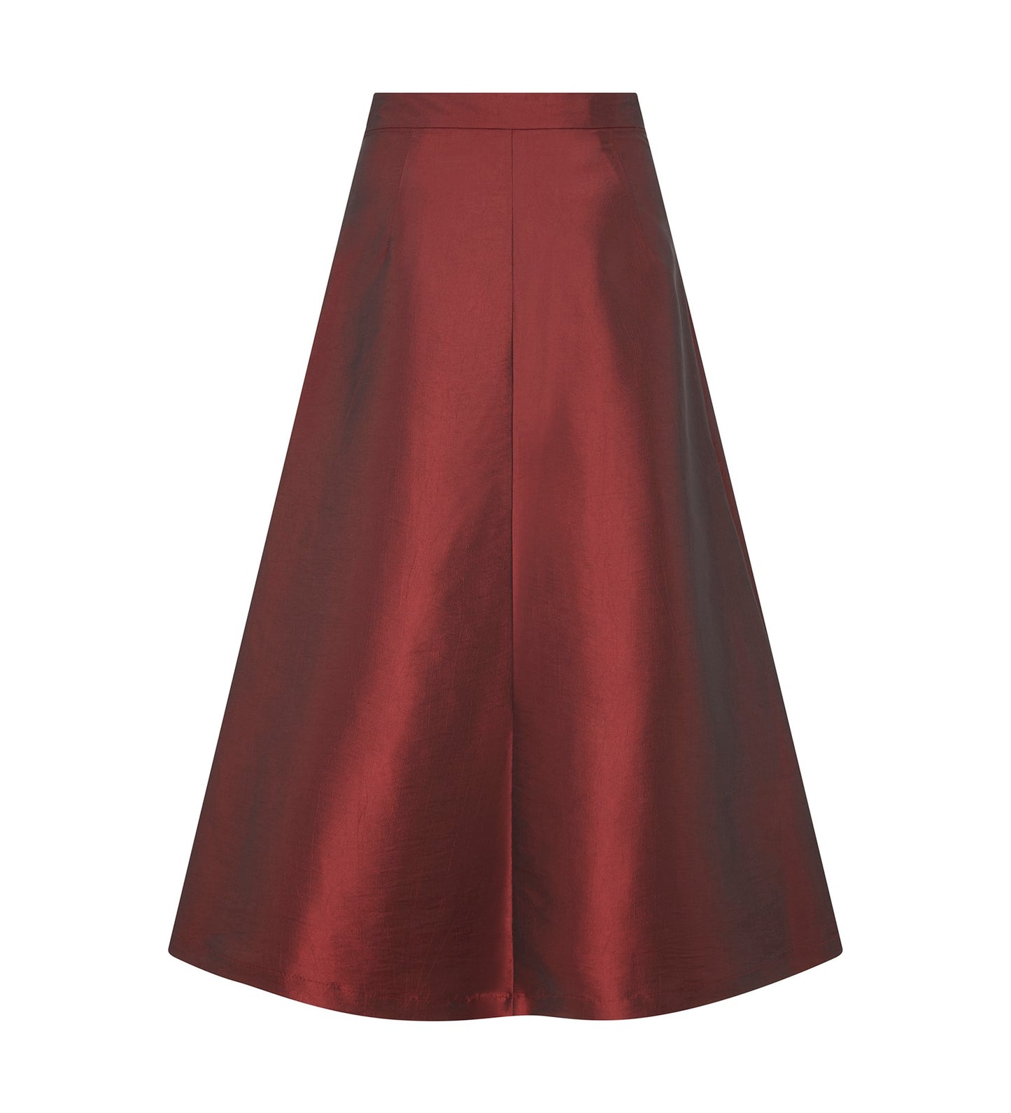 Naia Red Taffeta Skirt