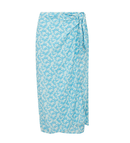 Florence Blue Ditsy Midi Skirt