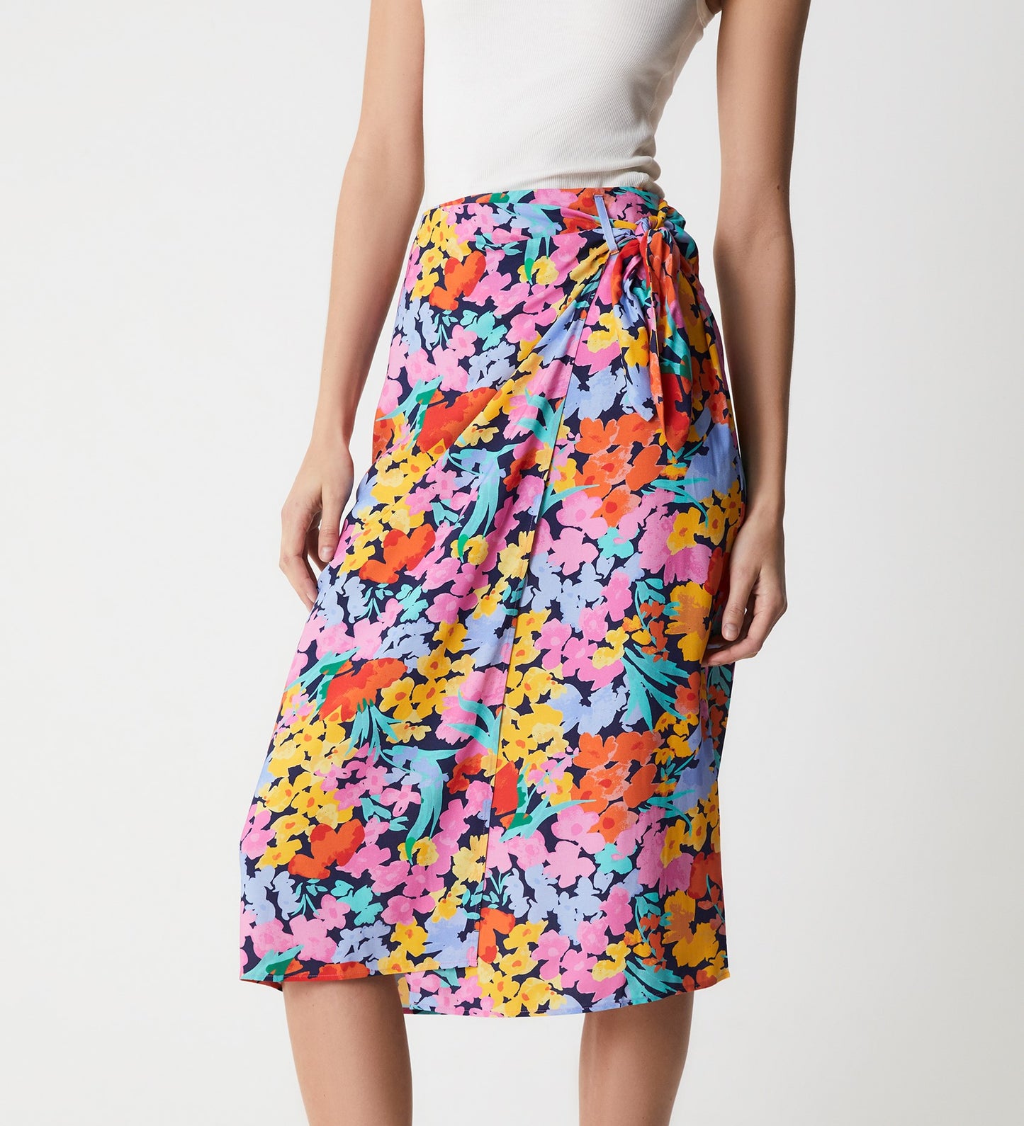 Florence Floral Meadow Midi Skirt