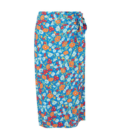 Florence Blue Botanics Midi Skirt