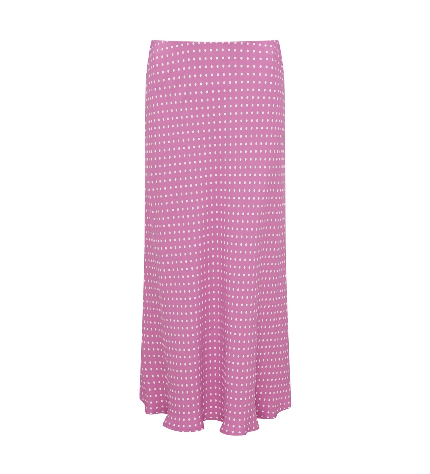 Evelyn Pink Polka Dot Midi Skirt