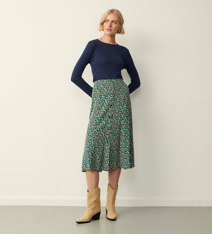 Jude Green Dash Midi Skirt