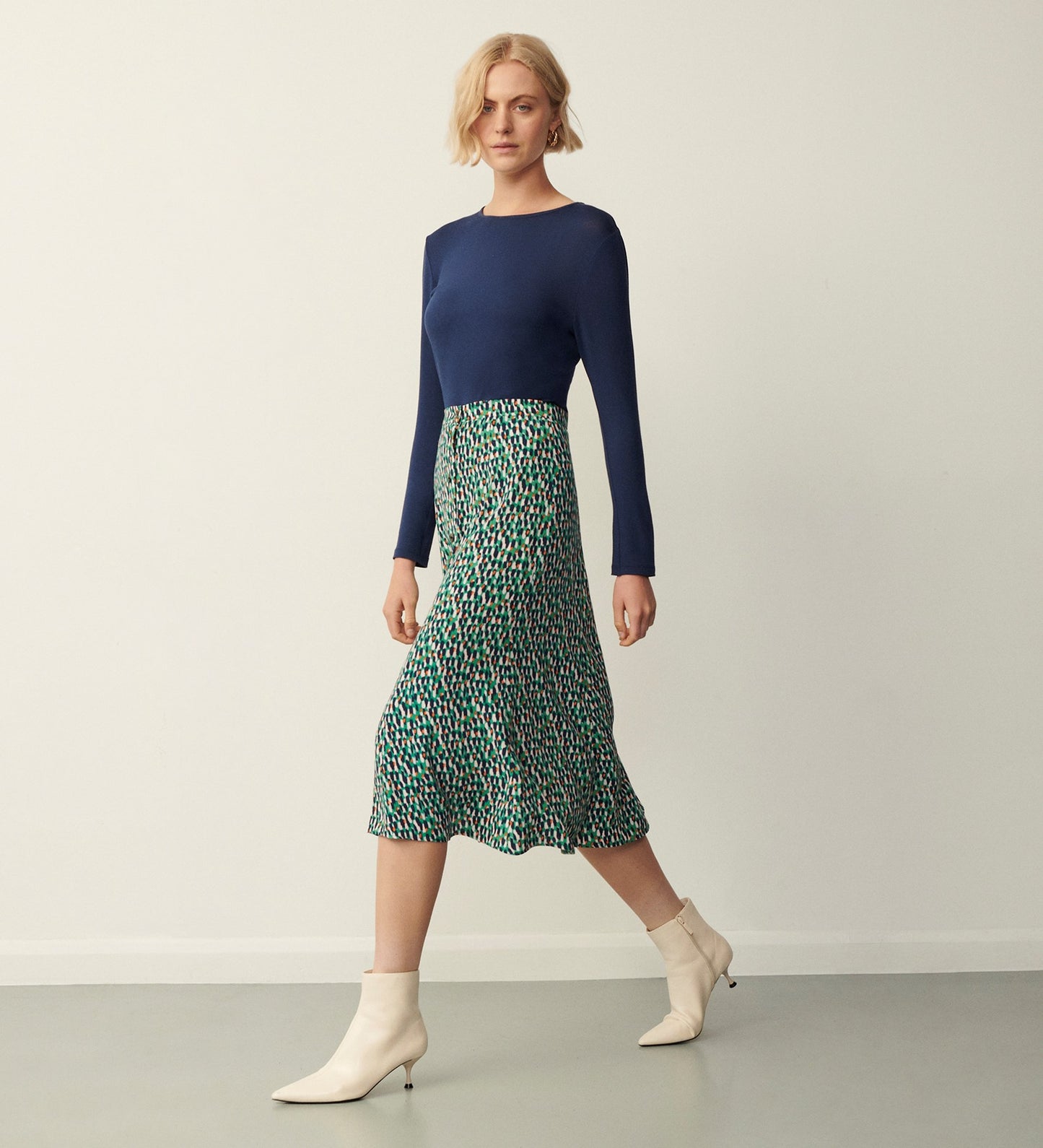 Jude Green Dash Midi Skirt