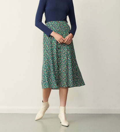 Jude Green Dash Midi Skirt