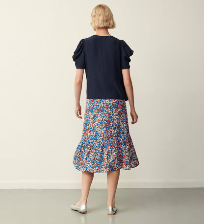 Jasmin Blue Floral Skirt