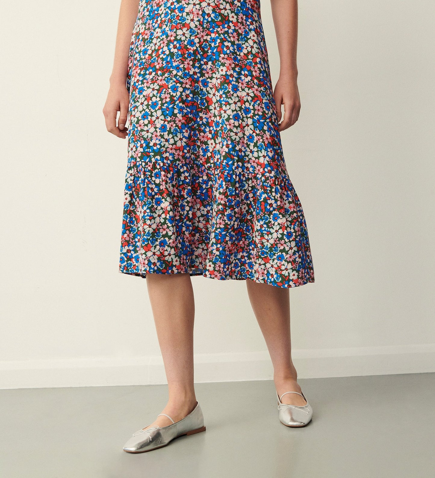 Jasmin Blue Floral Skirt