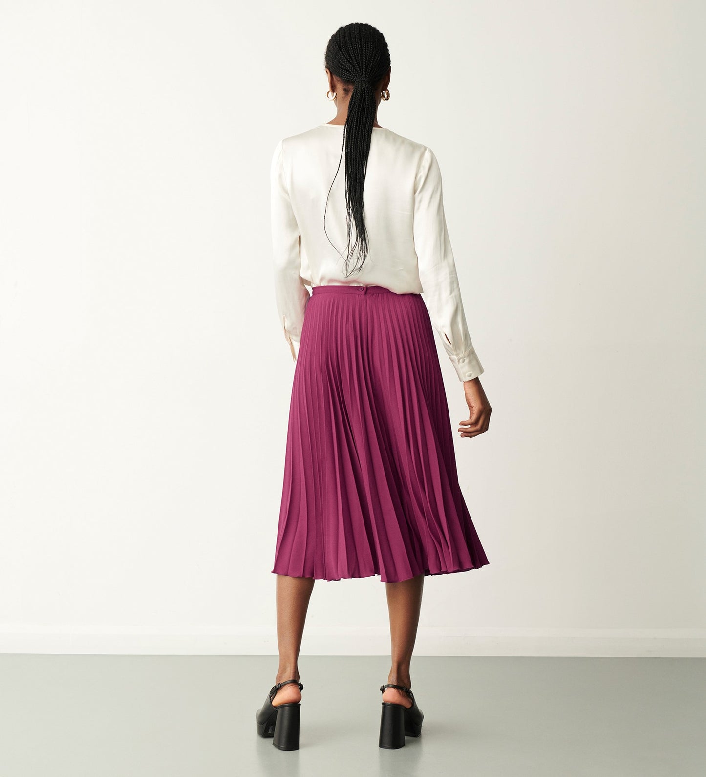 Lottie Pink Midi Skirt