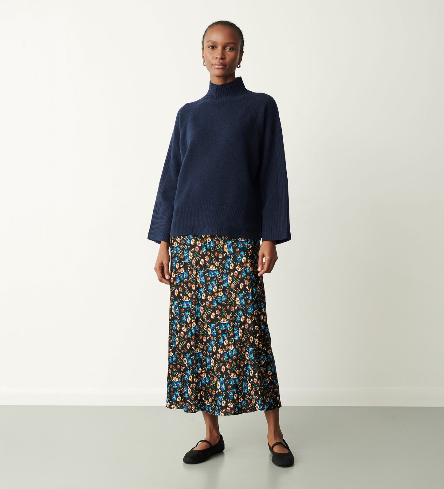 Mandy Ditsy Floral Midi Skirt