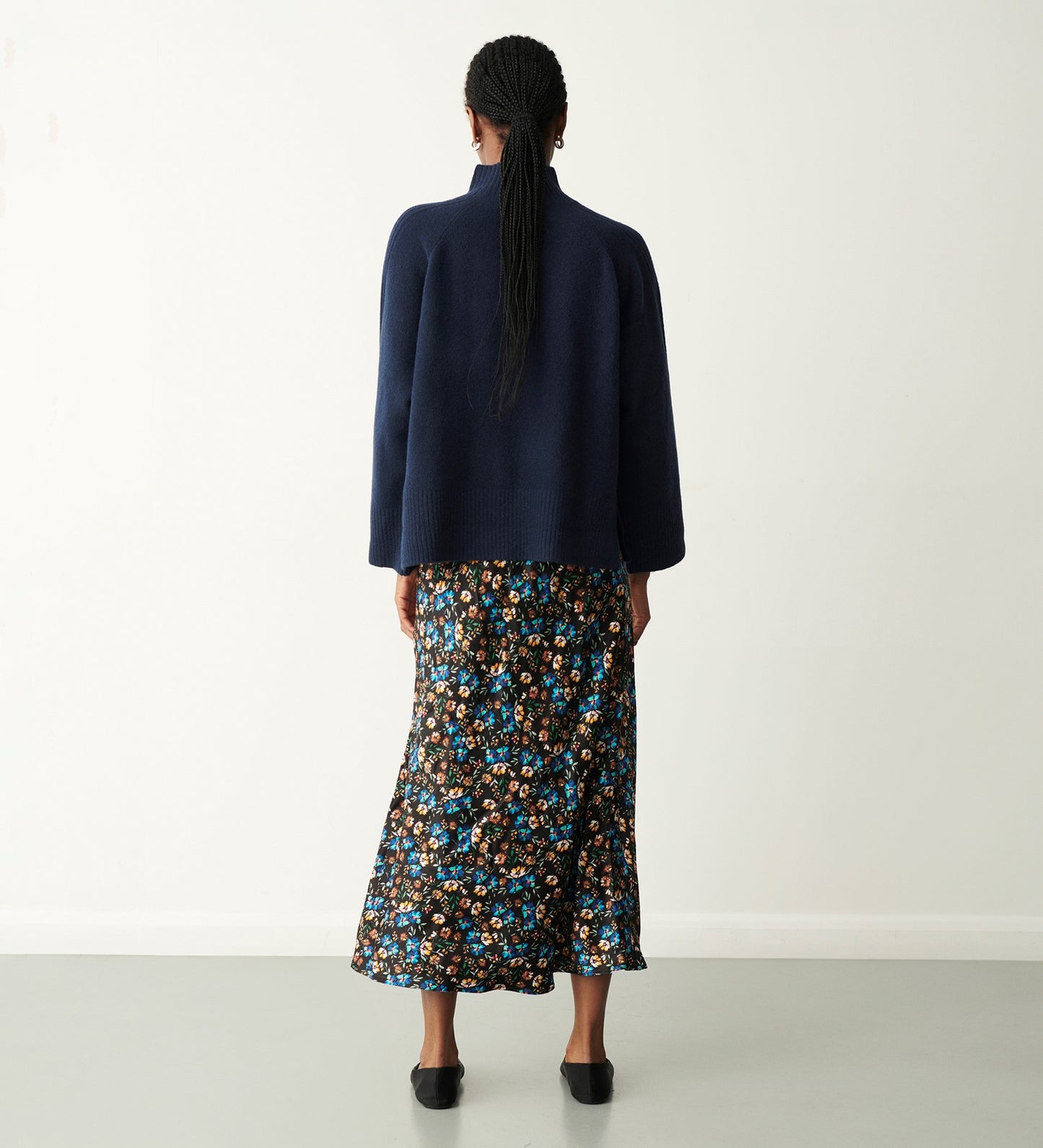 Mandy Ditsy Floral Midi Skirt