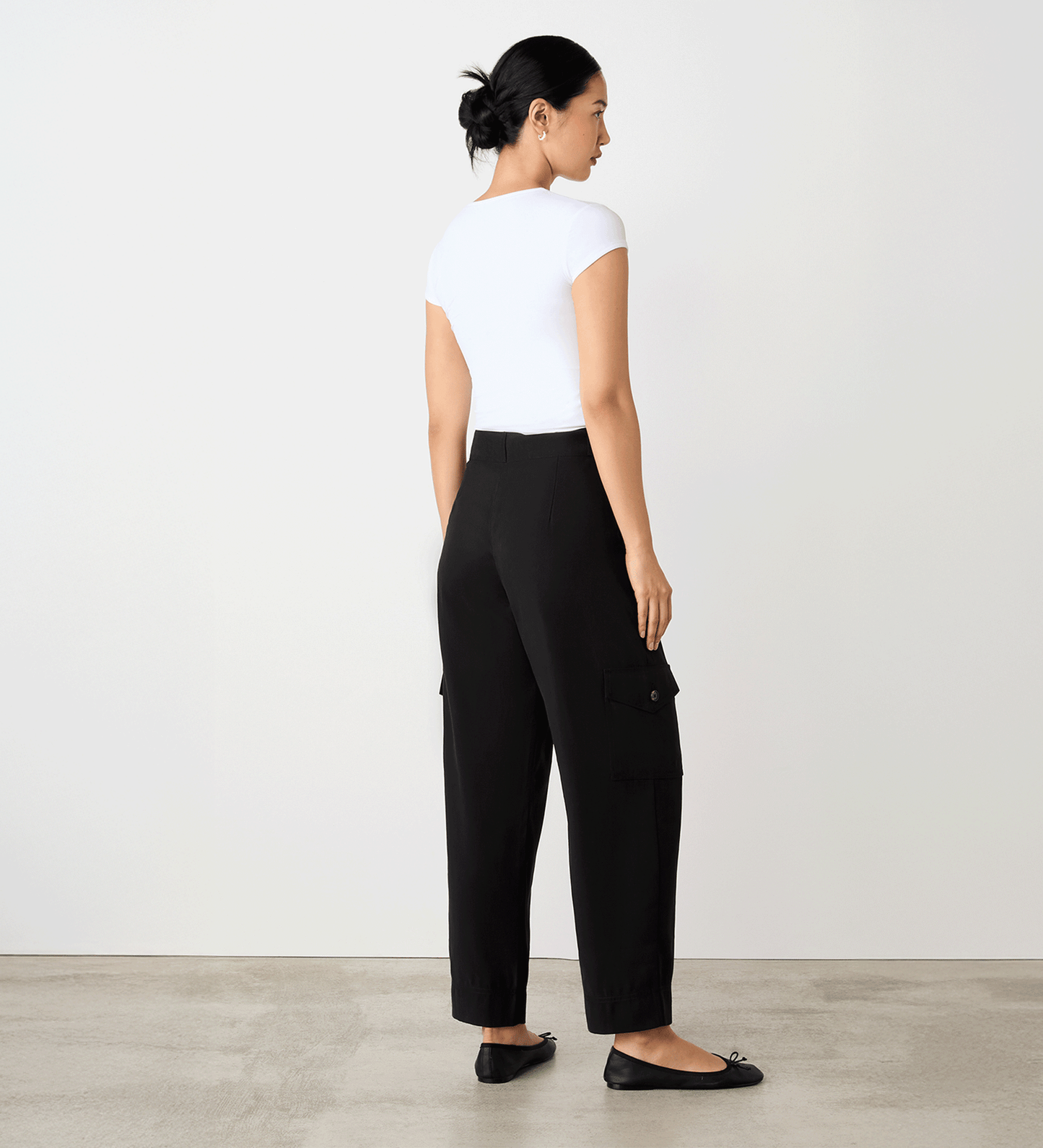 Sara Black Cargo Trousers