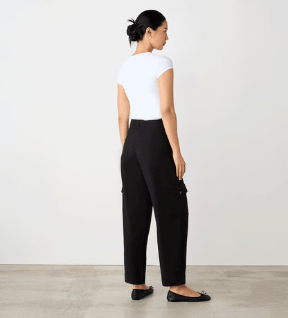 Sara Black Cargo Trousers