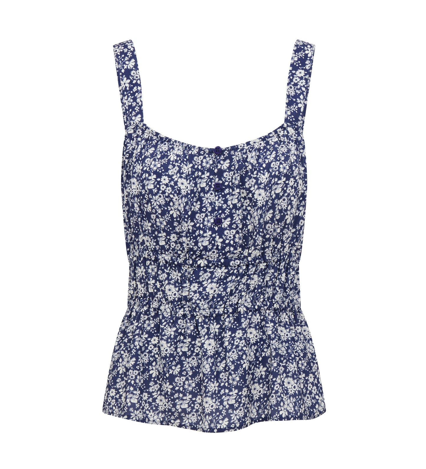 Greta Navy Floral Top