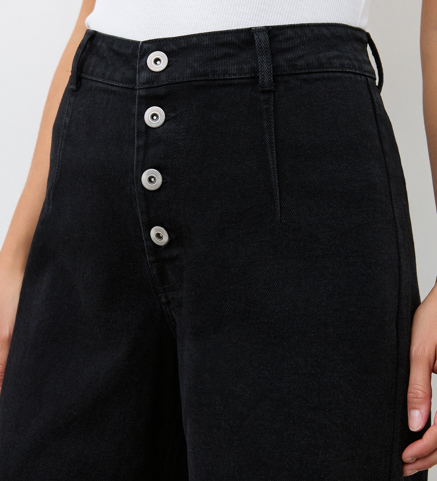 Tally Black Denim Jeans