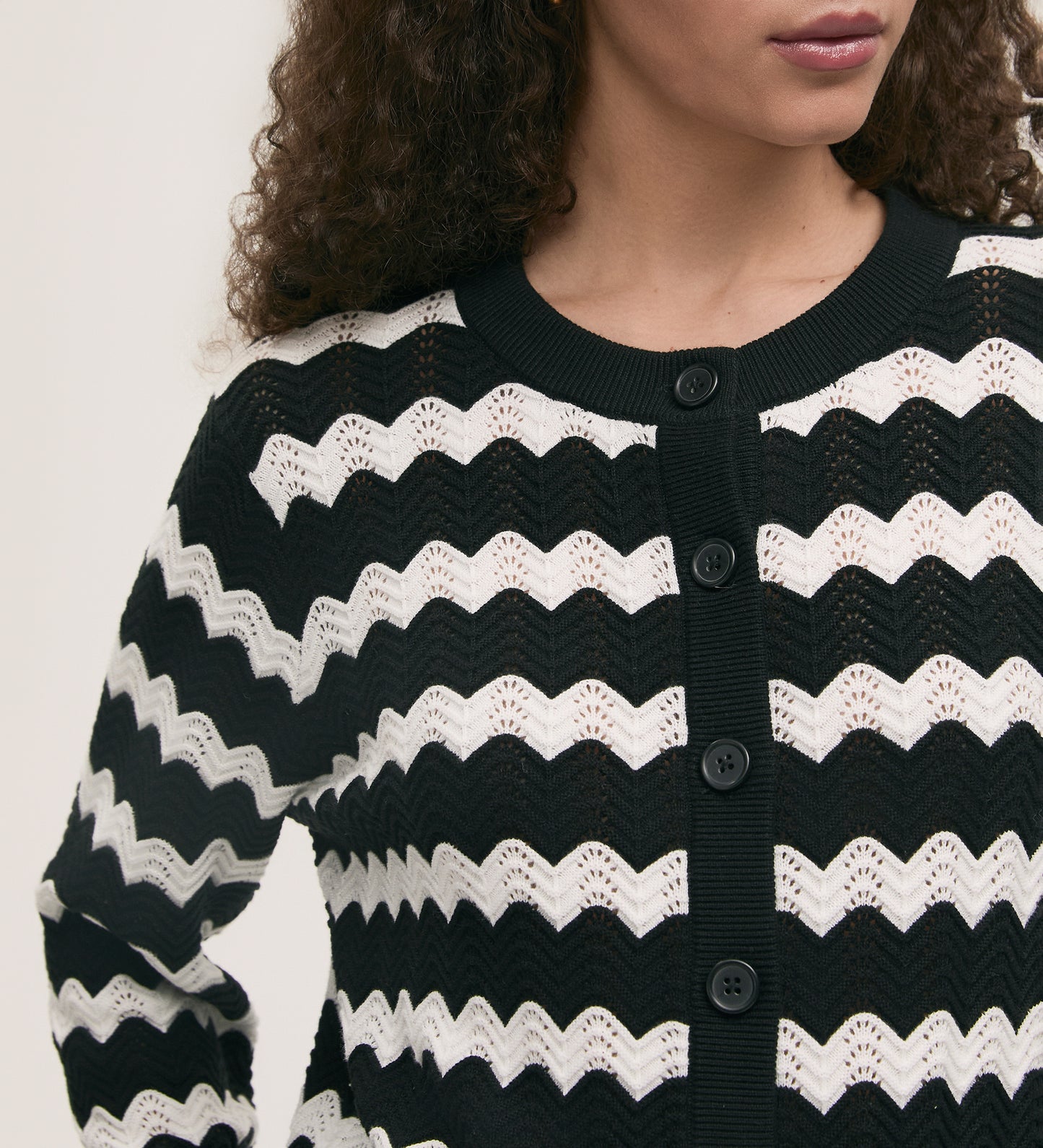 Velma Black Stripe Cardigan