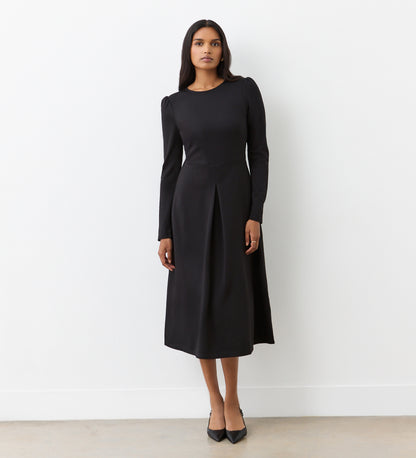 Carla Black Ponte Midi Dress