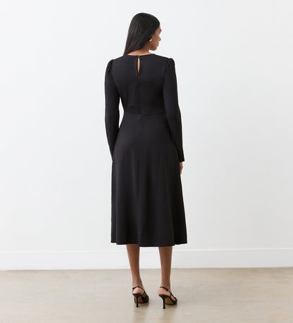 Carla Black Ponte Midi Dress