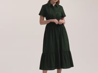 Penny Dark Khaki Midi Dress