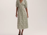 Katie Green Animal Midi Smock Dress